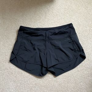 Speed Up Lined Lululemon Black Shorts
